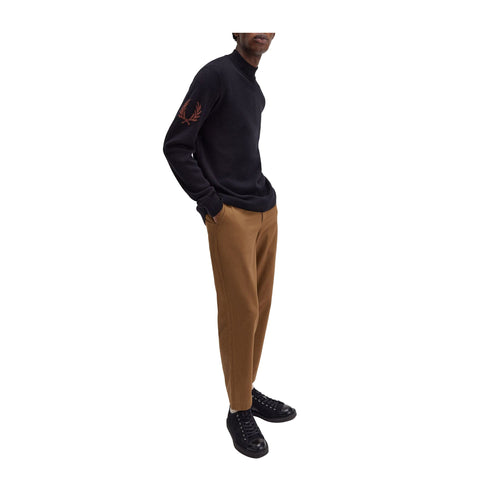 Fred Perry Pullover Maglia Uomo Laurel Wtreath Mock Neck S - Francavilla Moda